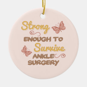 Inspirational Women’s Ankle Surgery Ceramic Tree Decoration