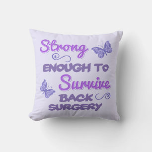 Inspirational Women’s Back Surgery Cushion