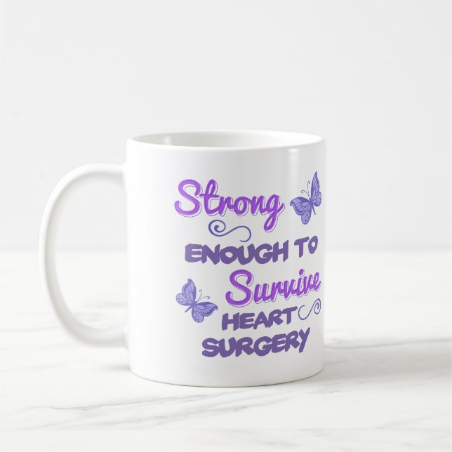 Inspirational Women’s Heart Surgery Coffee Mug (Left)