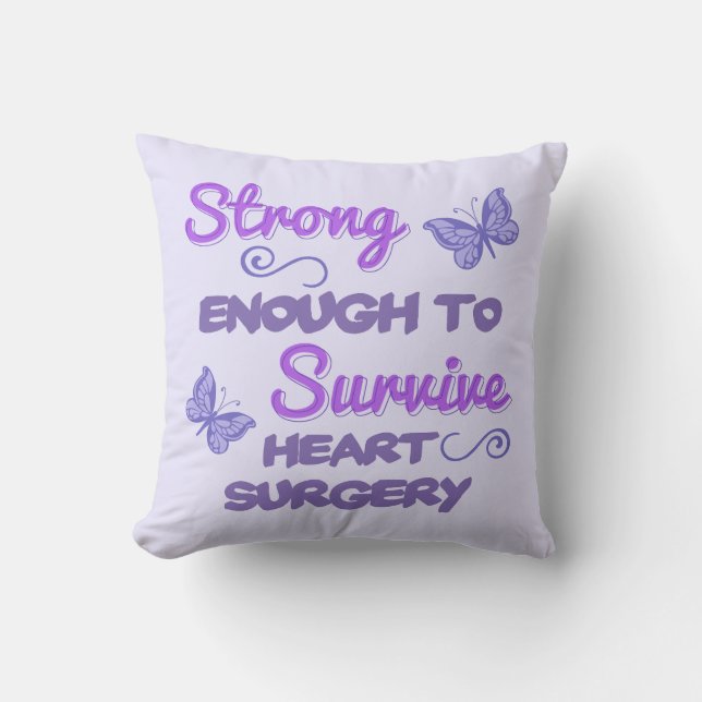 Inspirational Women’s Heart Surgery Cushion (Front)