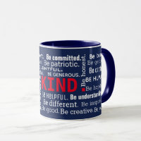 inspirational Word Cloud on navy blue