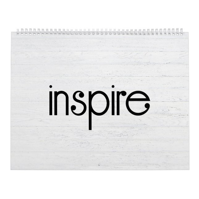 Inspirational Word For Each Month Calendar (Cover)