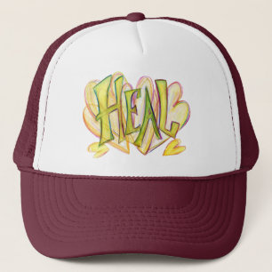 Inspirational Word Heal Art Hat