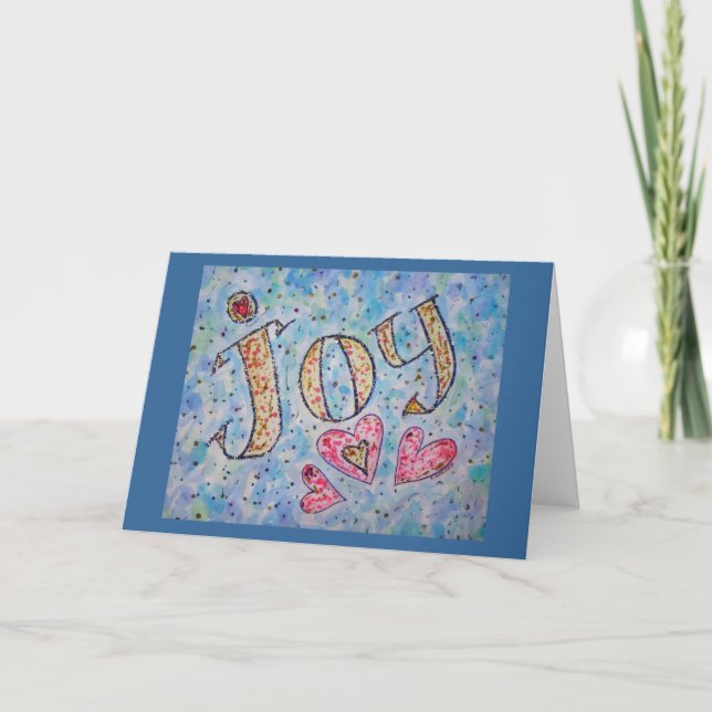 Inspirational Word "Joy" Card (Front)