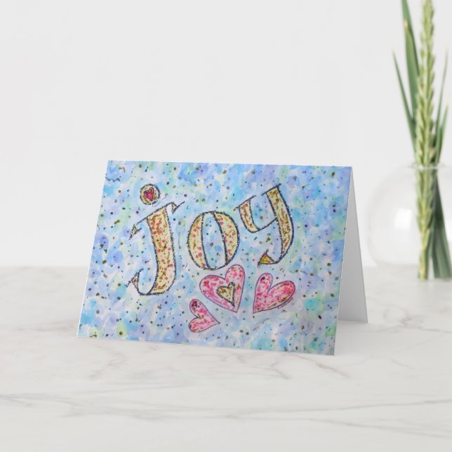 Inspirational Word "Joy"  Card (Front)