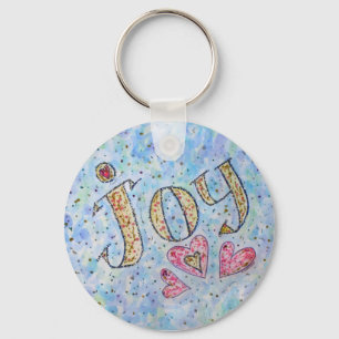 Inspirational Word "Joy" Keychain