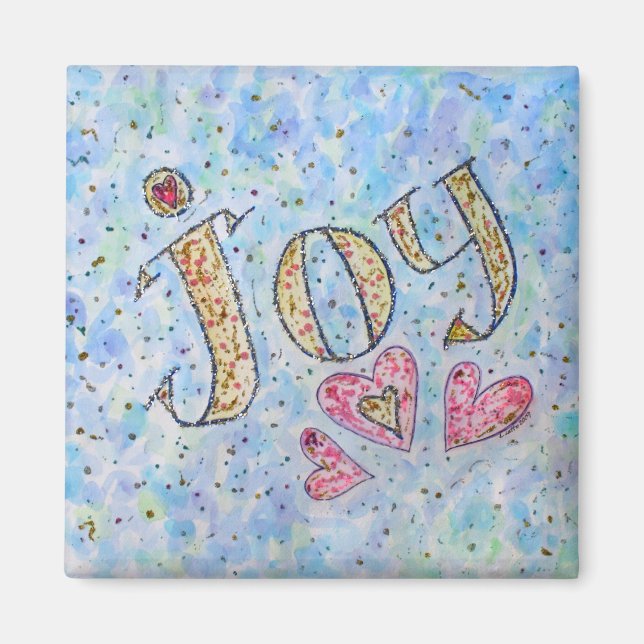 Inspirational Word "Joy" Magnet (Front)