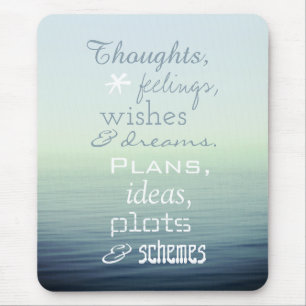 Inspirational Word Poem Mouse Mat