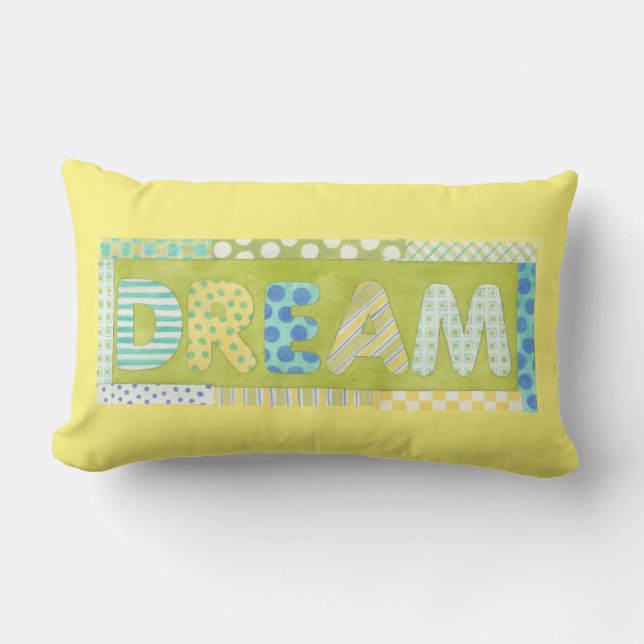 Inspirational Words by Megan Meagher | Dream Lumbar Cushion (Front)