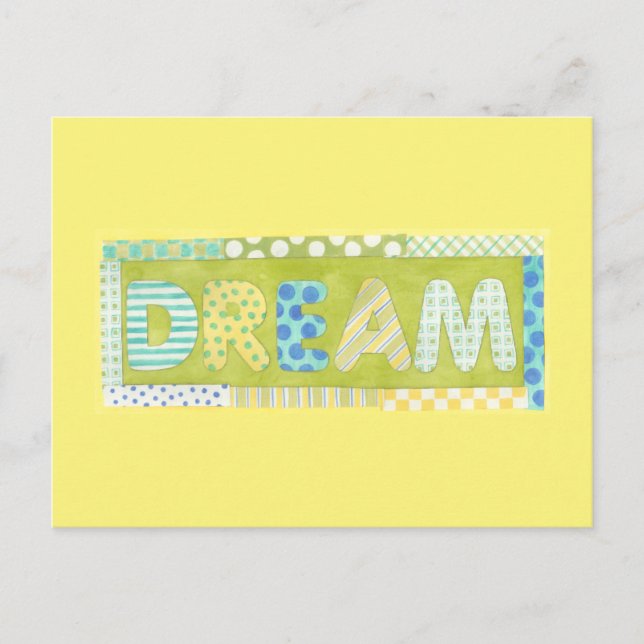 Inspirational Words by Megan Meagher | Dream Postcard (Front)