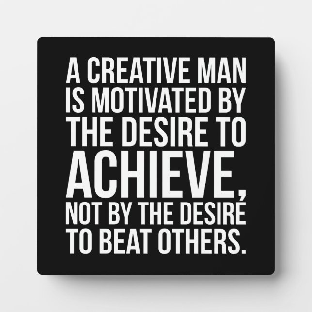 Inspirational Words - Desire To Achieve Plaque (Front)