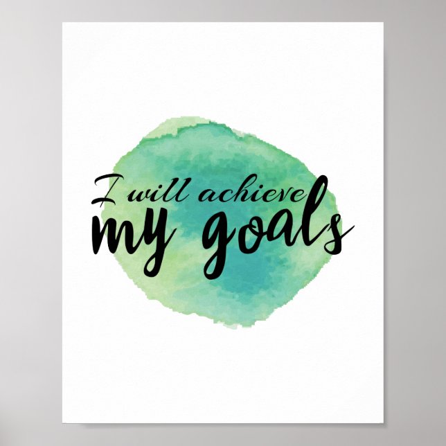 inspirational words for self care poster (Front)