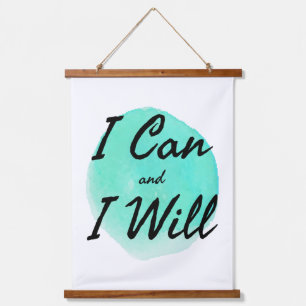 inspirational words for work and success hanging tapestry