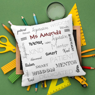 Inspirational Words Mentor Teacher Appreciation  Cushion