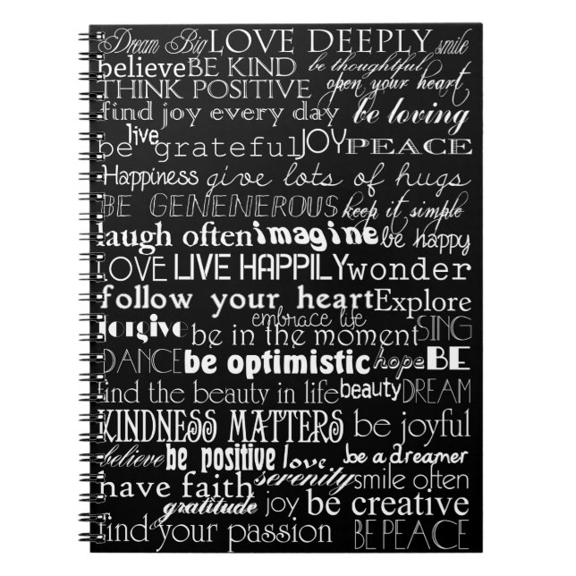 Inspirational Words Notebook (Front)