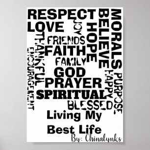 INSPIRATIONAL WORDS  On CANVAS Poster