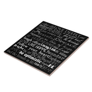 Inspirational Words Tile