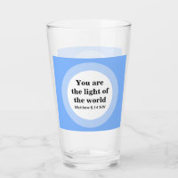 Inspirational You are the light of the World Blue