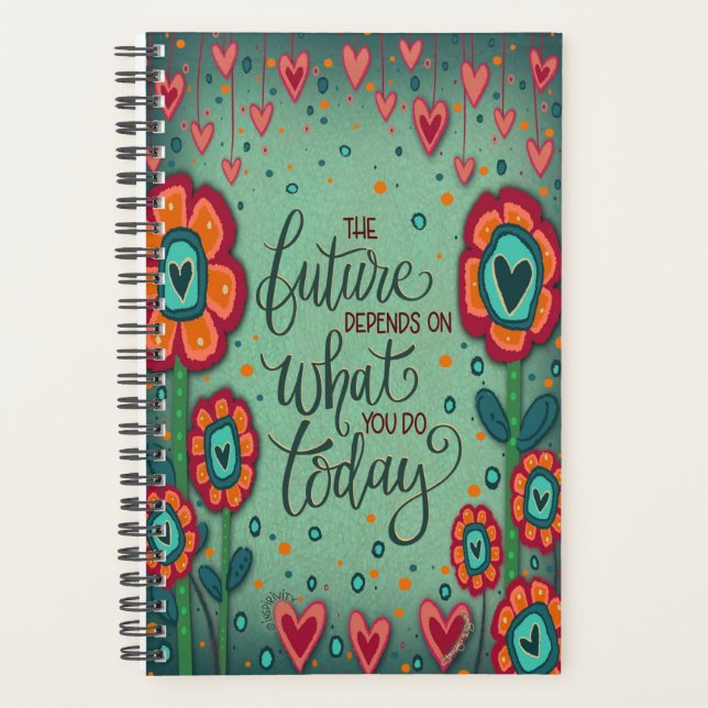 Inspirational Your Future Quote Inspirivity Planner (Front)