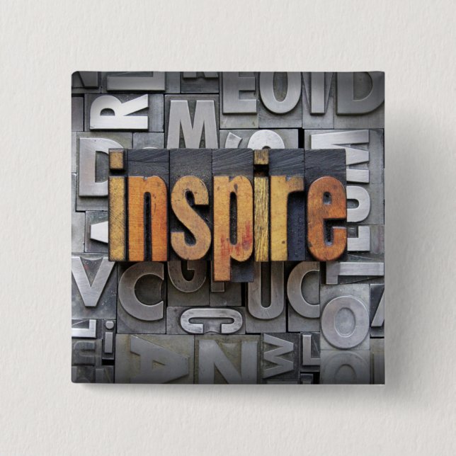 Inspire 15 Cm Square Badge (Front)
