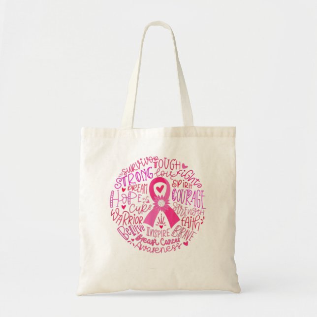 Inspire Breast Cancer Awareness  Tote Bag (Front)