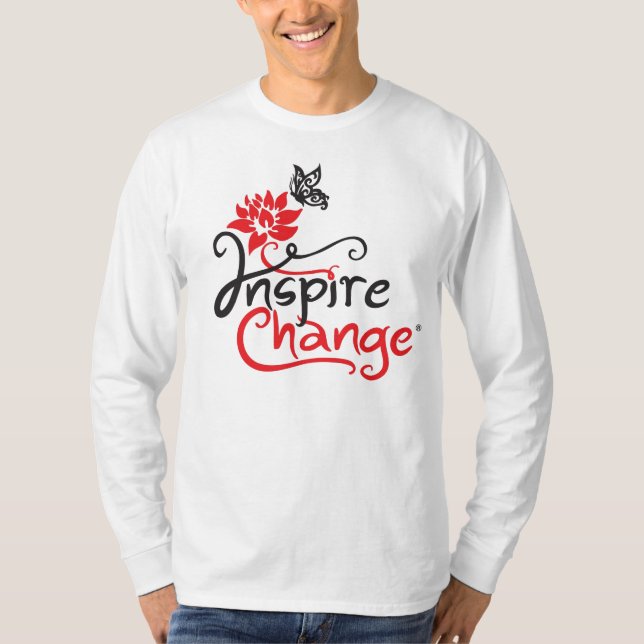 Inspire Change Mens Long Sleeved Shirt (Front)
