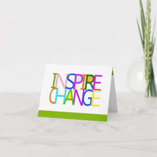 INSPIRE CHANGE Notecard