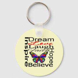 Inspire Collage Key Ring