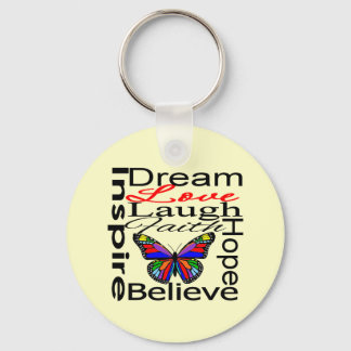 Inspire Collage Key Ring