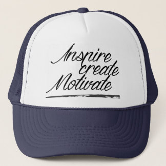 Inspire, create, motivate trucker hat