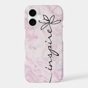 Inspire Daisy design on pink marble