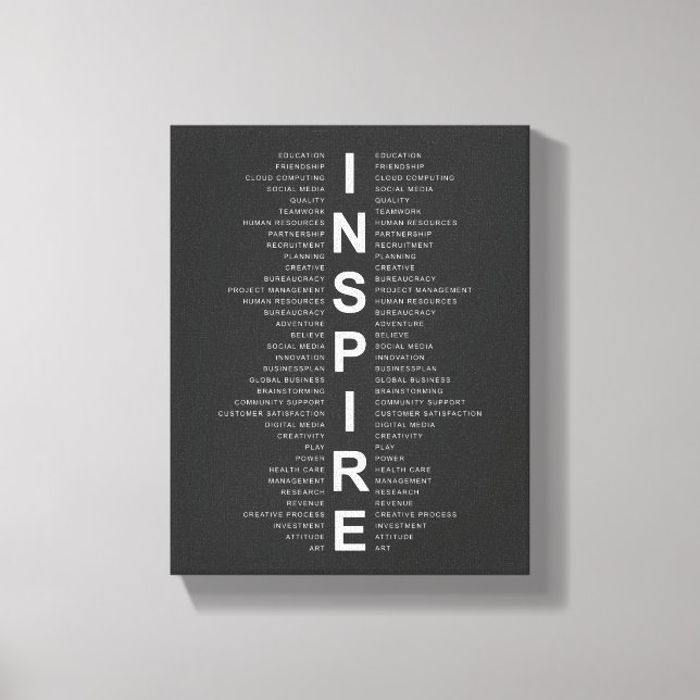 Inspire Definition Motivational Wall Art (Front)