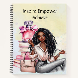 Inspire Empower Achieve – Motivational Quotes  Notebook