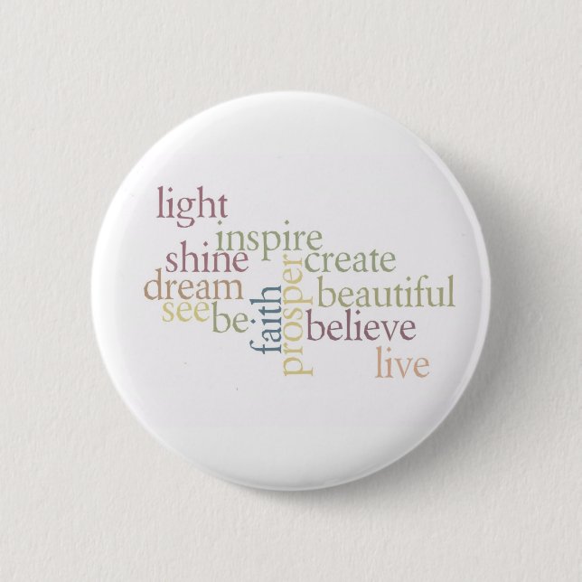 Inspire Faith 6 Cm Round Badge (Front)