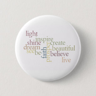 Inspire Faith 6 Cm Round Badge