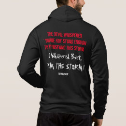 INSPIRE FAITHFUL WARRIOR QUOTE FOR HIM / HER ZIPUP HOODIE