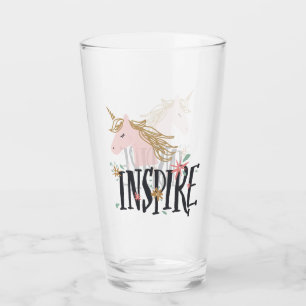 Inspire Gold Mane Unicorn Glass