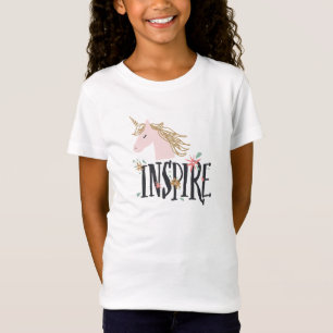 Inspire Gold Mane Unicorn T-Shirt