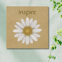 Inspire Golden Hand-Drawn Daisy Botanical