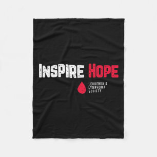 Inspire Hope Leukaemia And Lymphoma Society Blood Fleece Blanket
