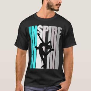 Inspire Ice Skating Girl Season Instructor Ice Ska T-Shirt