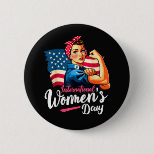 Inspire Inclusion 8 March International 6 Cm Round Badge