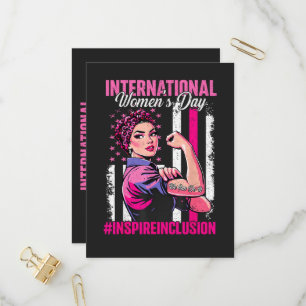 Inspire Inclusion 8 March International Invitation Postcard