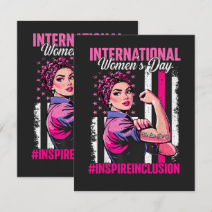 Inspire Inclusion 8 March International  Thank You Card