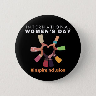 Inspire Inclusion International Women's Day 2024 6 Cm Round Badge