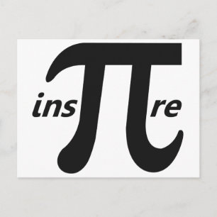 Inspire Inspirational Pi Symbol Postcard