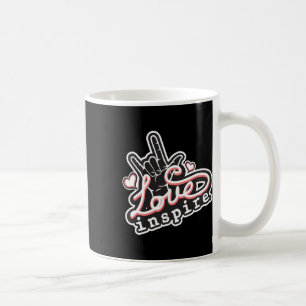 Inspire Love Asl Ily Hand Sign Language Deaf Aware Coffee Mug