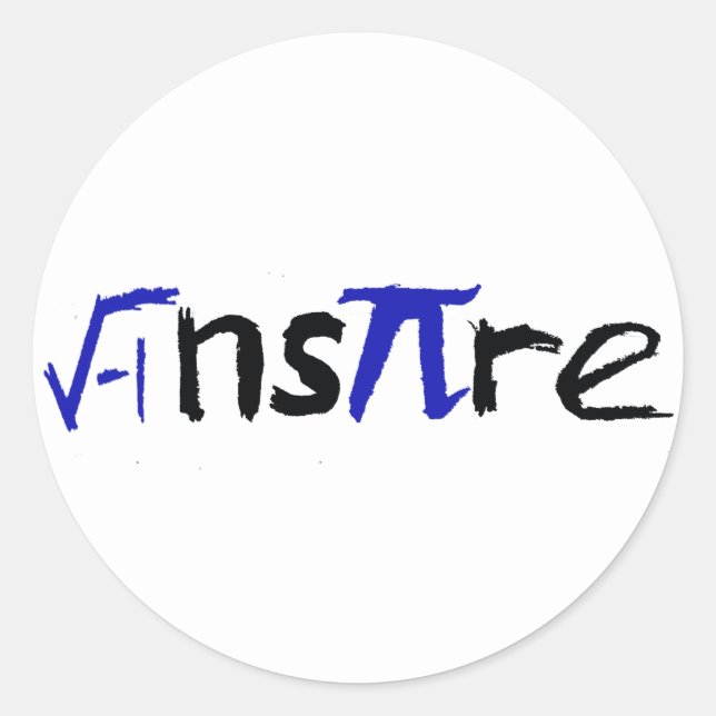 Inspire Math Classic Round Sticker (Front)