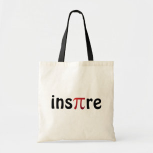 Inspire Math Geek Black Red Tote Bag