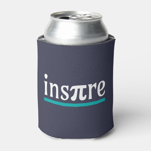 Inspire Math Pun Funny Inspirational Can Cooler (Can Front)